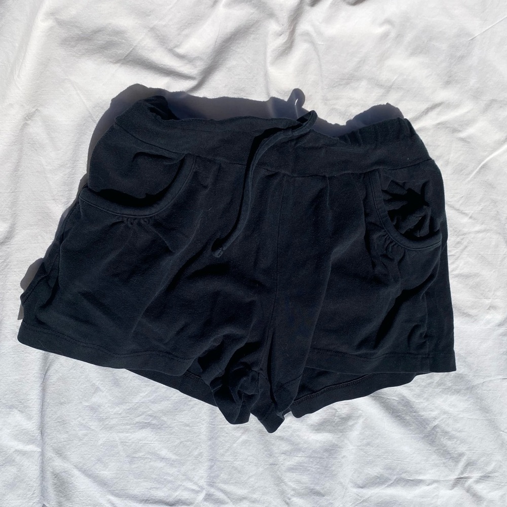 black booty shorts